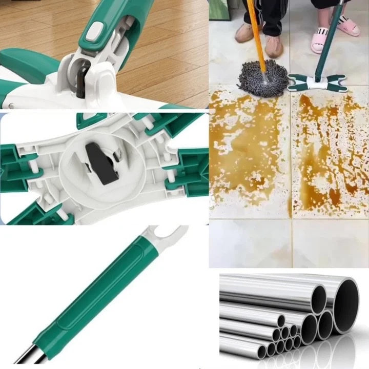 Lazy Hand Free Mop Butterfly Spinning Mop Lazy Home Cleaning