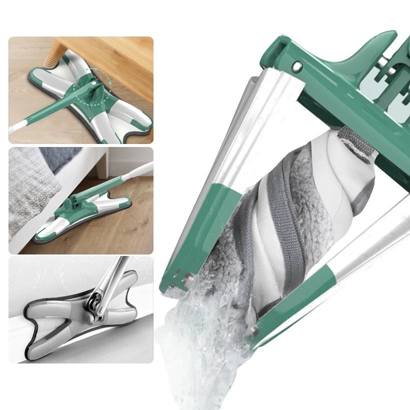 Lazy Hand Free Mop Butterfly Spinning Mop Lazy Home Cleaning
