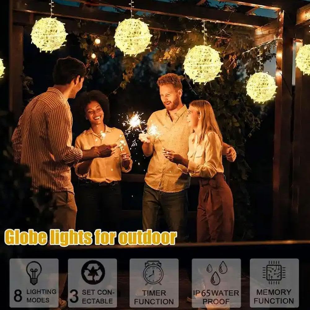 Boule lumineuse pour décoration jardin, fête, mariage, café, restaurant...