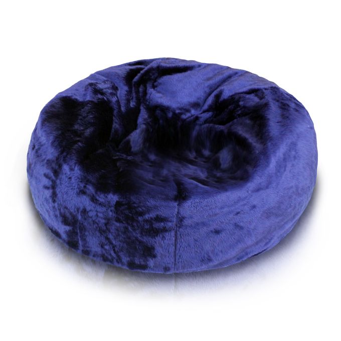 Pouf Touareg - 100*70 cm - Fourrure court