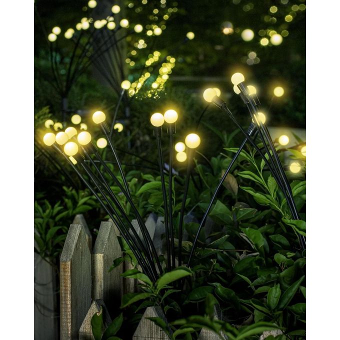 Lampes Solaires - Lot de 2 Firefly Lumières Solaires -2 Modes d'éclairage SoloEasy