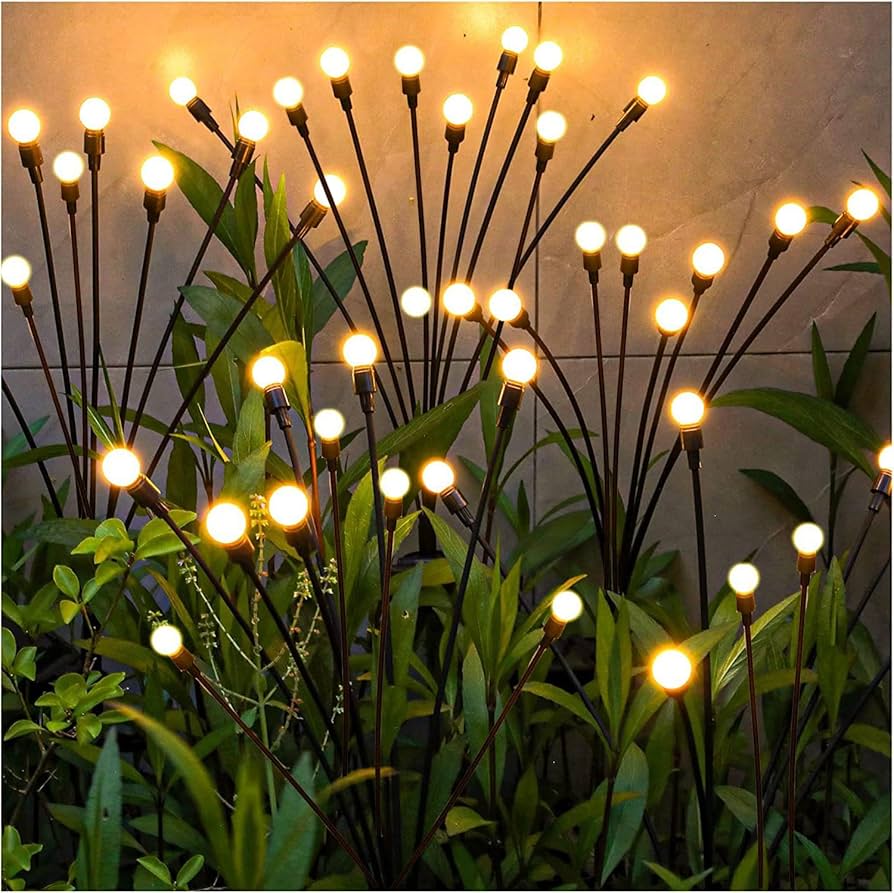 Lampes Solaires - Lot de 2 Firefly Lumières Solaires -2 Modes d'éclairage SoloEasy