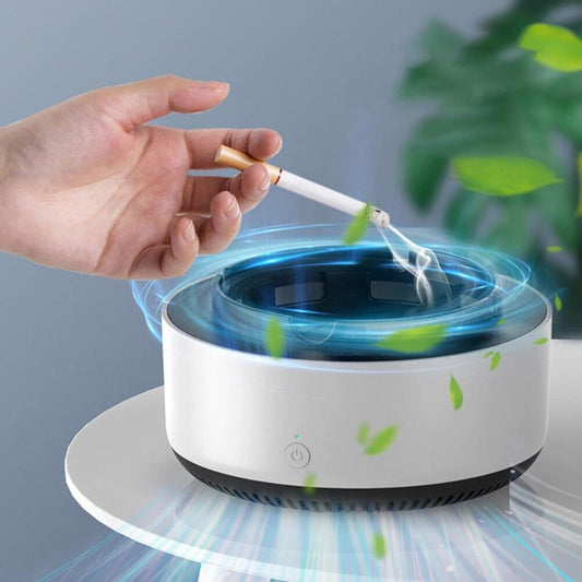Self extinguishing ashtray - Round - White