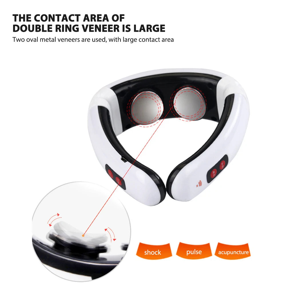 HX-5880 Electric Pulse Neck Massager Cervical Vertebra Impulse Massage SoloEasy
