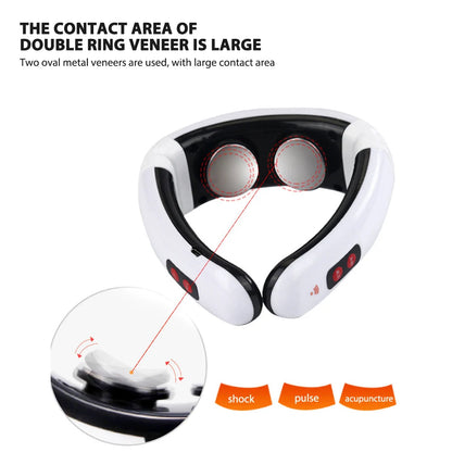 HX-5880 Electric Pulse Neck Massager Cervical Vertebra Impulse Massage SoloEasy