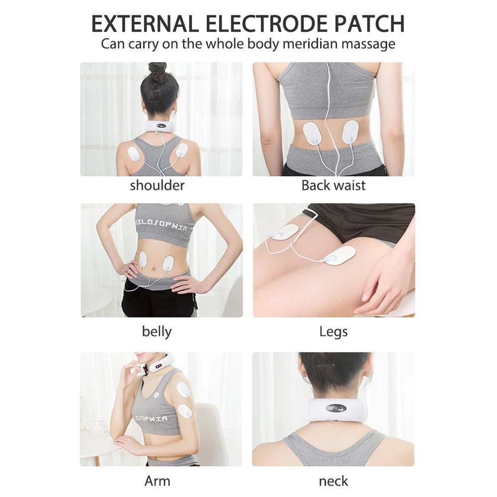 HX-5880 Electric Pulse Neck Massager Cervical Vertebra Impulse Massage SoloEasy