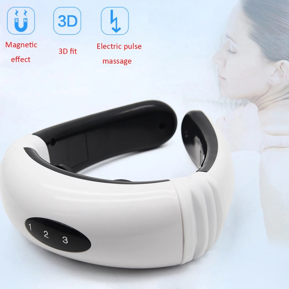 HX-5880 Electric Pulse Neck Massager Cervical Vertebra Impulse Massage SoloEasy
