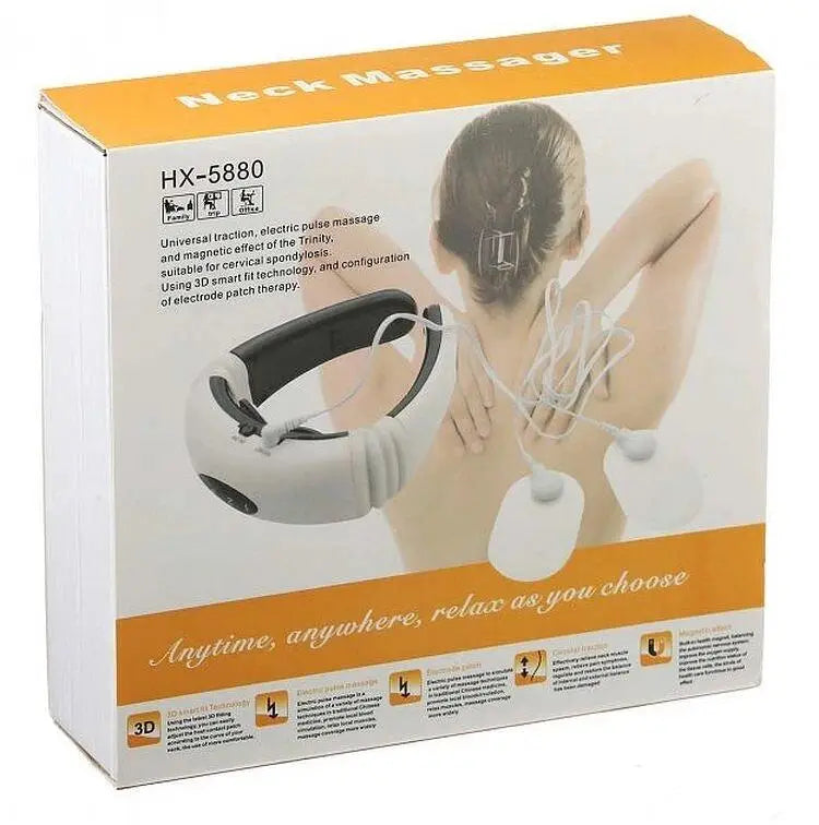 HX-5880 Electric Pulse Neck Massager Cervical Vertebra Impulse Massage SoloEasy