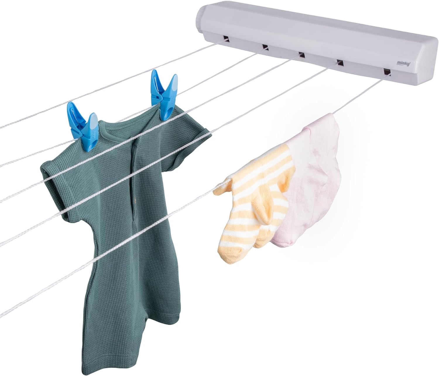 Sèche linge extensible - séchoir mural Rollfix 210 Longline SoloEasy