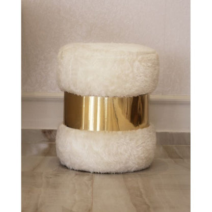 Tabouret Cerclage Doré - 40*50 cm